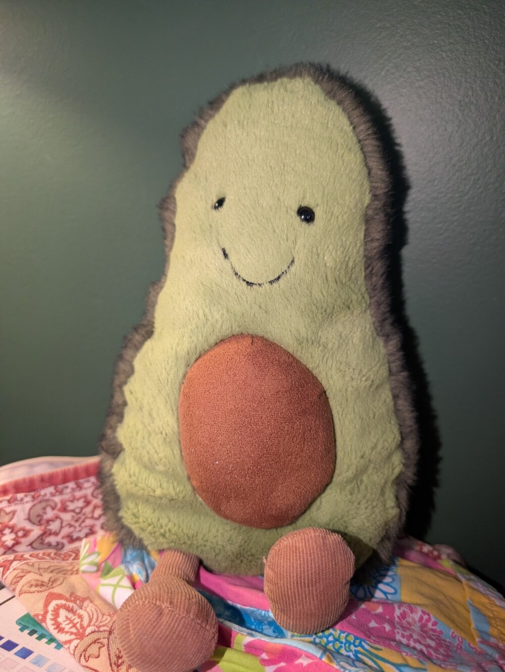 Jellycat London Amusable Avocado 12" Stuffed Plush Toy Green